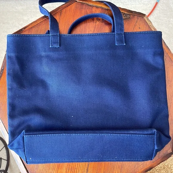 Small Navy Canvas Tote Bag - Picture 5 of 5